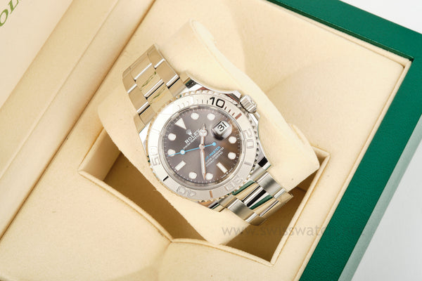 ROLEX YACHT-MASTER 126622 UNPOLISHED Platinum / Stainless COMPLETE SET JUNE 2022