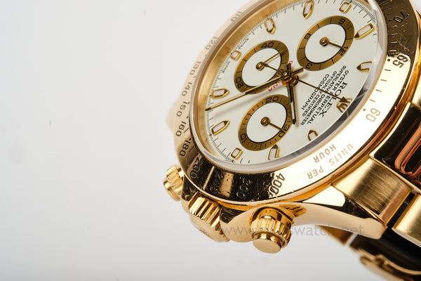 Daytona 18K 116528 White Dial Complete Set MAY 2002