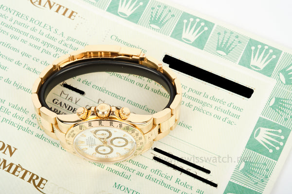 Daytona 18K 116528 White Dial Complete Set MAY 2002