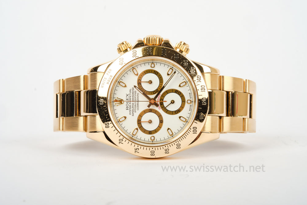 Daytona 18K 116528 White Dial Complete Set MAY 2002