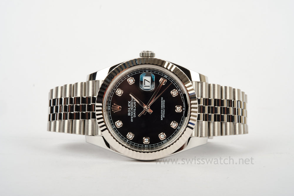 ROLEX Datejust 41 Diamond Dial 126334 UNWORN Complete Set 12-2025