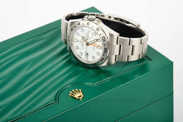 ROLEX Explorer II 226570 POLAR WHITE DIAL 42mm COMPLETE SET JULY 2023
