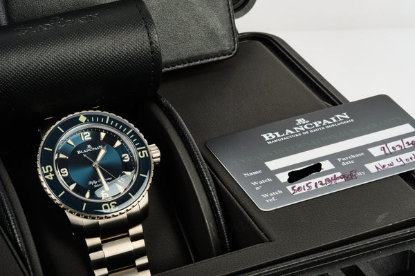 Blancpain Fifty Fathoms Automatique 120 HOUR POWER RESERVE 45mm 5015-12B40-98B Titanium COMPLETE SET 2023