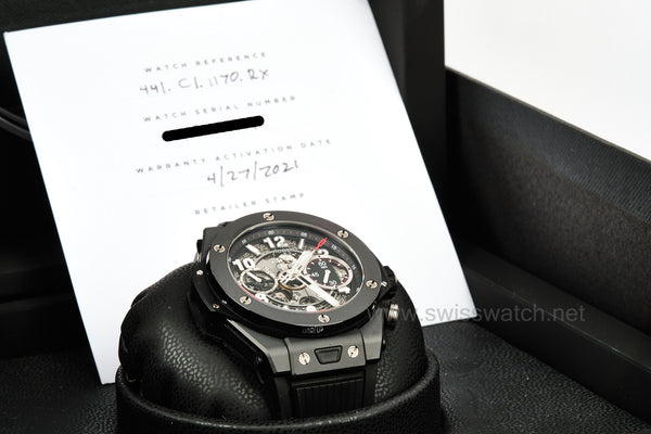 Hublot Big Bang Unico 441.CI.1170.RX BLACK MAGIC SKELETON FLYBACK APRIL 2021