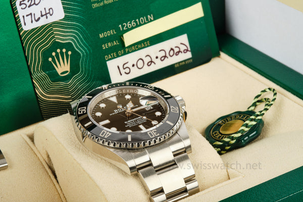 ROLEX Submariner Date 126610LN COMPLETE SET 2022