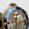 ROLEX Submariner DATE 16613 "REHAUT" Serti Diamond Sapphire Dial