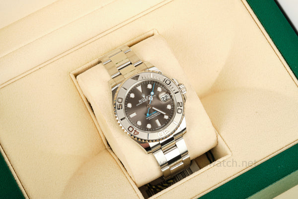 ROLEX YACHT-MASTER 268622 Platinum / Stainless COMPLETE SET SEPT 2021