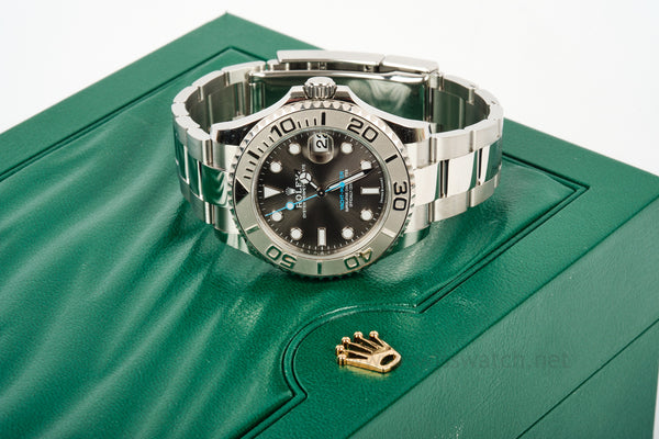 ROLEX YACHT-MASTER 268622 Platinum / Stainless COMPLETE SET SEPT 2021