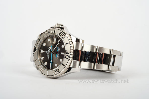ROLEX YACHT-MASTER 268622 Platinum / Stainless COMPLETE SET SEPT 2021