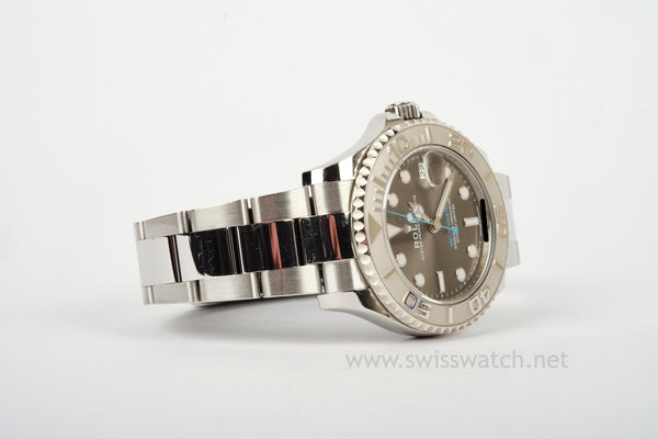 ROLEX YACHT-MASTER 268622 Platinum / Stainless COMPLETE SET SEPT 2021