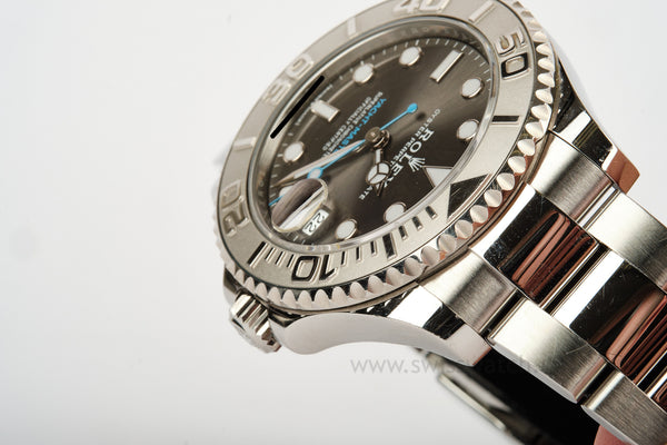 ROLEX YACHT-MASTER 268622 Platinum / Stainless COMPLETE SET SEPT 2021