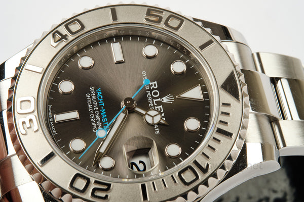 ROLEX YACHT-MASTER 268622 Platinum / Stainless COMPLETE SET SEPT 2021