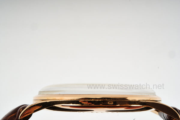 UNIVERSAL GENEVE VINTAGE 37mm ROSE GOLD PYRAMID DIAL 1950's