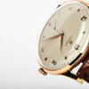 UNIVERSAL GENEVE VINTAGE 37mm ROSE GOLD PYRAMID DIAL 1950's