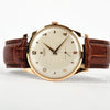 UNIVERSAL GENEVE VINTAGE 37mm ROSE GOLD PYRAMID DIAL 1950's