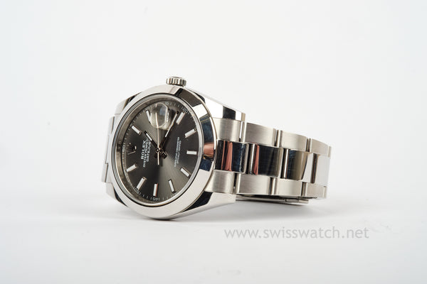 ROLEX Datejust 41 RHODIUM Dial 126300 BOX ONLY