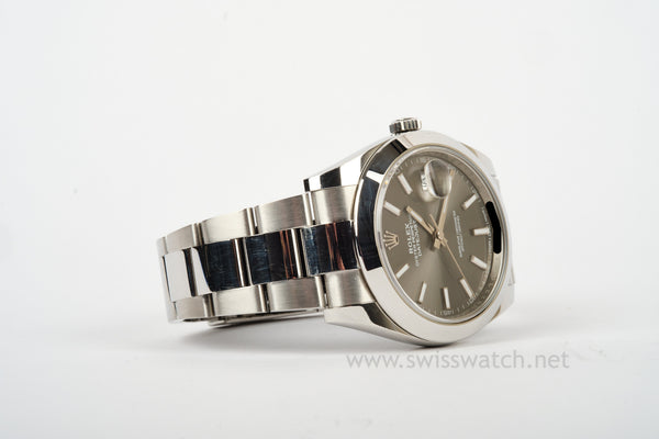 ROLEX Datejust 41 RHODIUM Dial 126300 BOX ONLY