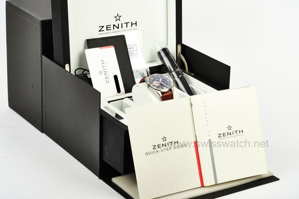 Zenith El Primero 36'000 VpH 03.2046.400/25.C771 COMPLETE SET JUNE 2019 RARE DIAL!