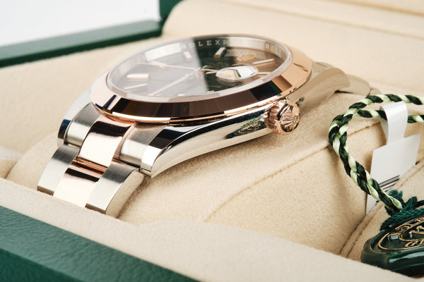 ROLEX Datejust 41 Chocolate Dial 126301 18K Rose Gold / Stainless Steel